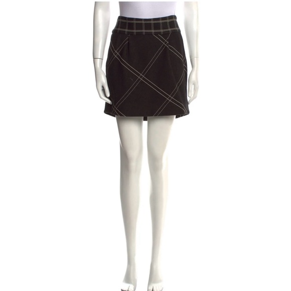 Vintage 90’s Diane von Fürstenberg black wool blend mini - Picture 1 of 6